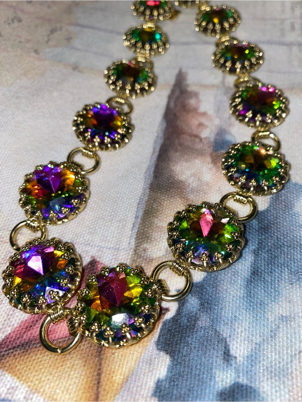 Feed Me Gems Volcano Gemini Necklace